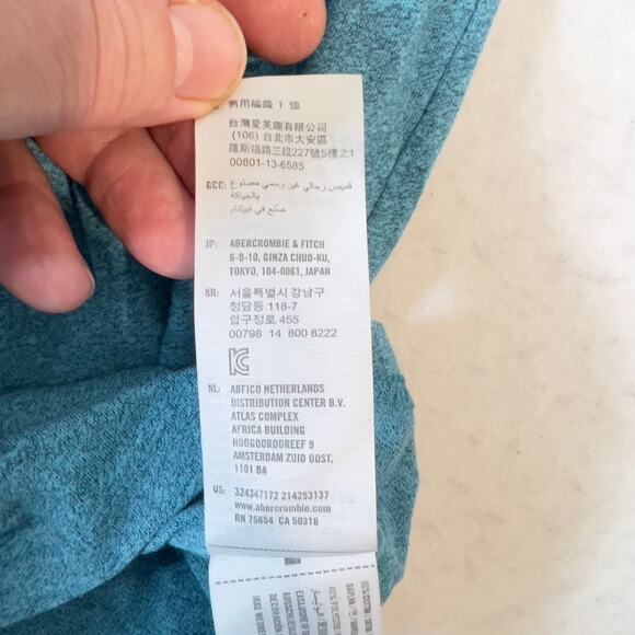 Hollister T-Shirts *Lot of 2* Men M Logo Cali Teal Blue w Bird & Slate Blue Grey - Picture 15 of 16